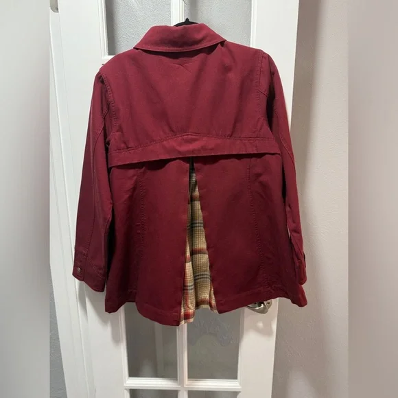 Pendleton Womens Crimson Canvas Coat - Picture 11 of 13